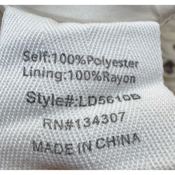 NEW LINE & DOT Kimmi Mini Dress Sz S Ivory Brown Dots Boho Ruffle Romantic - Picture 13 of 16